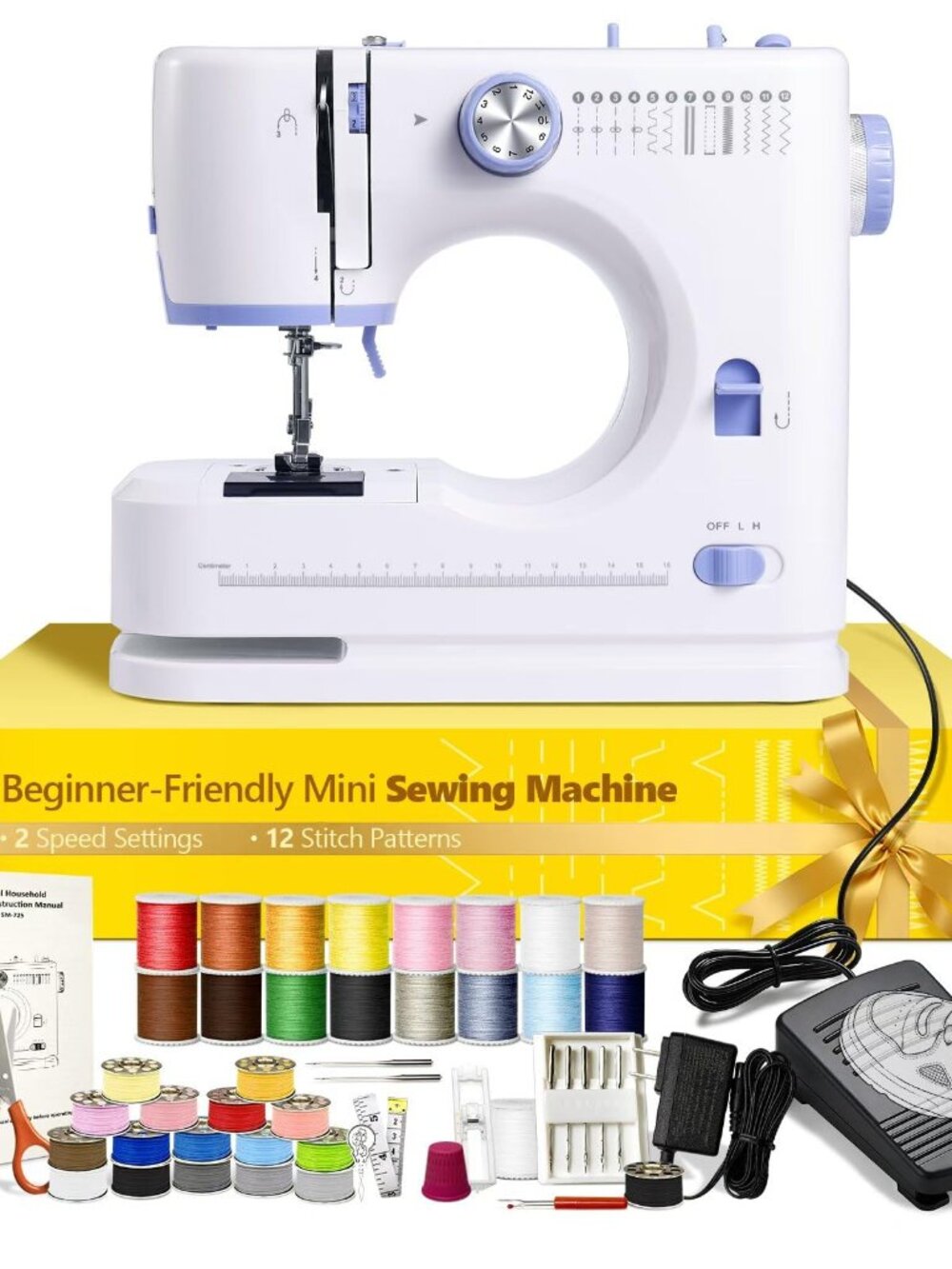 NEW Portable Tabletop Beginner Mini Sewing Machine for Home Use Compact Quick